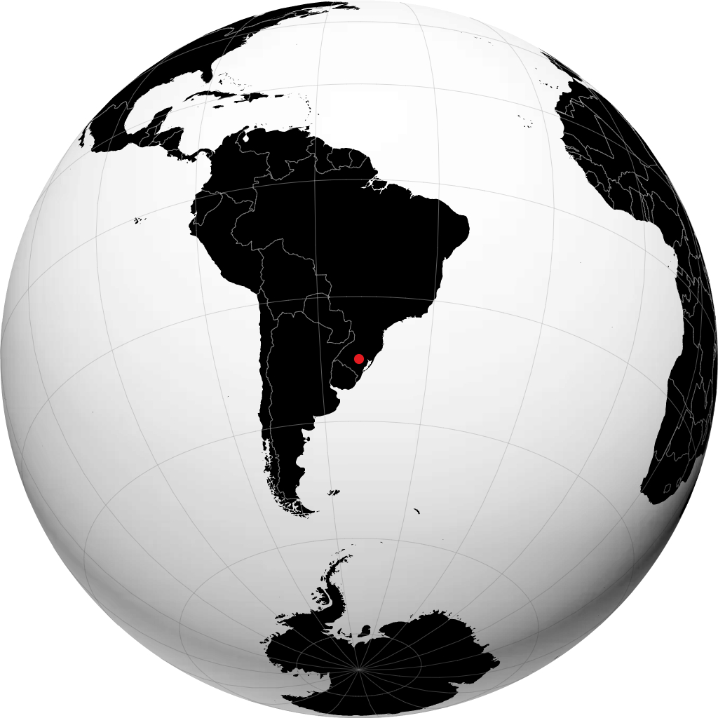 Cachoeira do Sul di globe