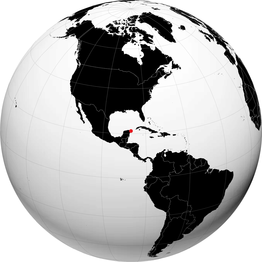 Cancún di globe
