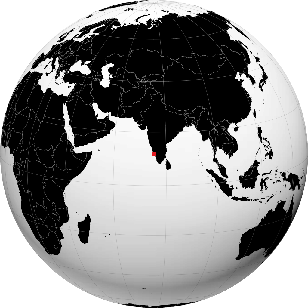Kannur di globe