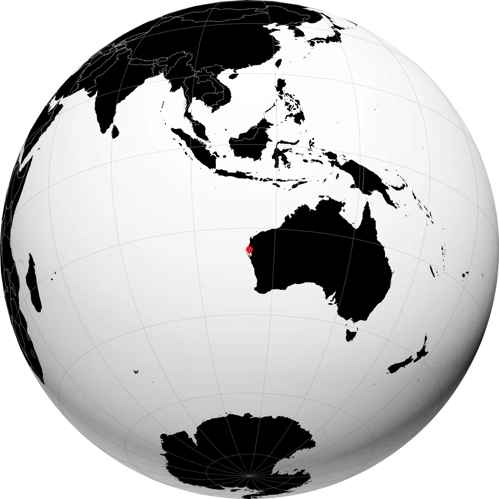 Carnarvon di globe
