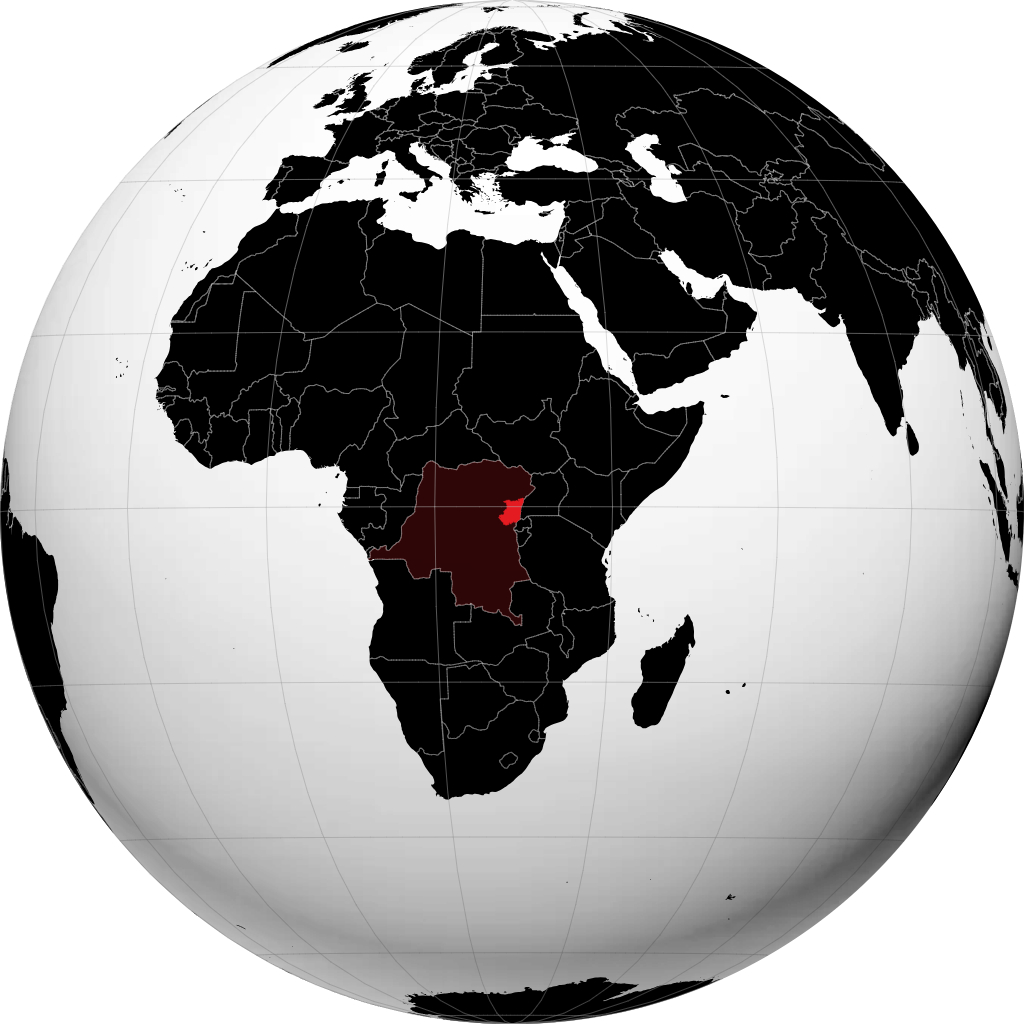 Provinsi Kivu Utara di globe