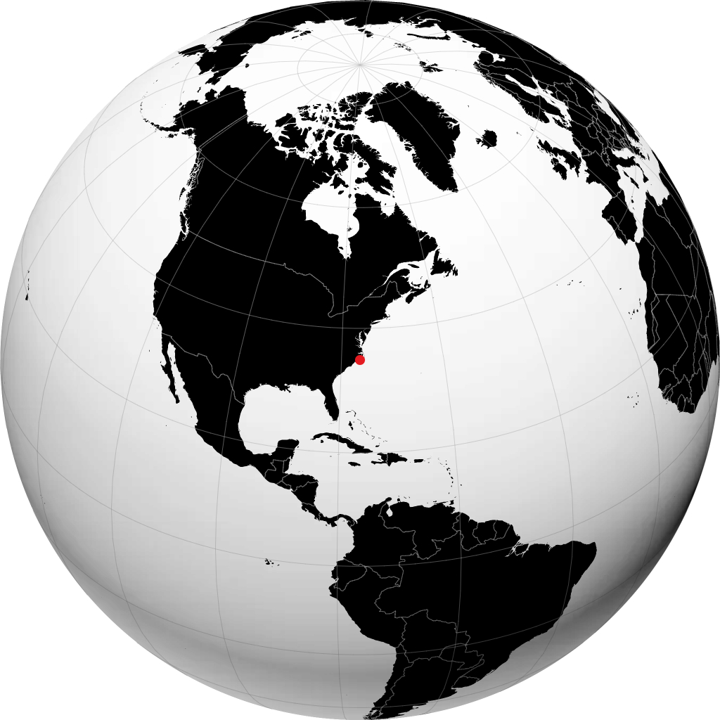 Cedar Island di globe