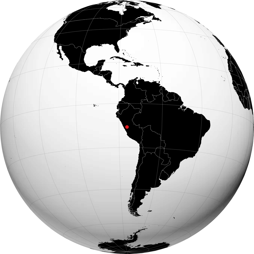 Cerro de Pasco di globe