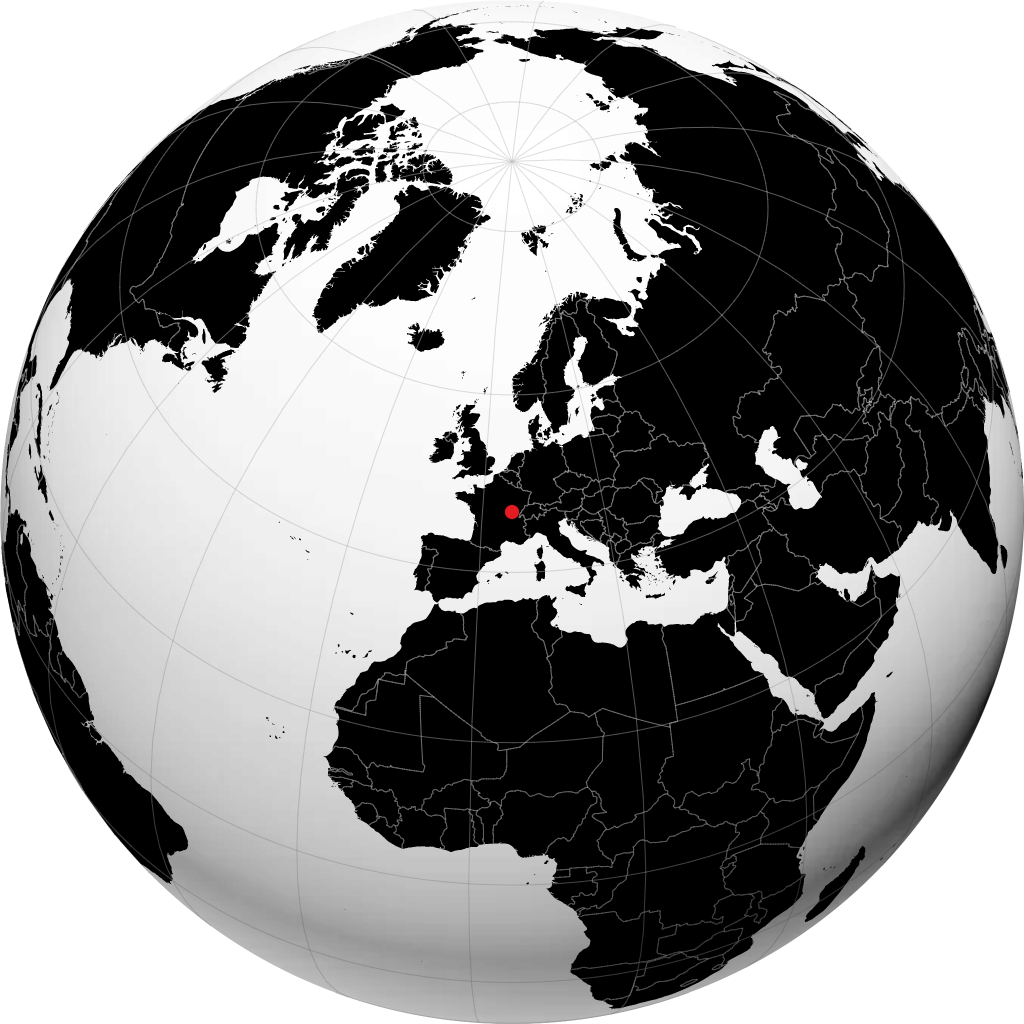 Chalon-sur-Saône di globe