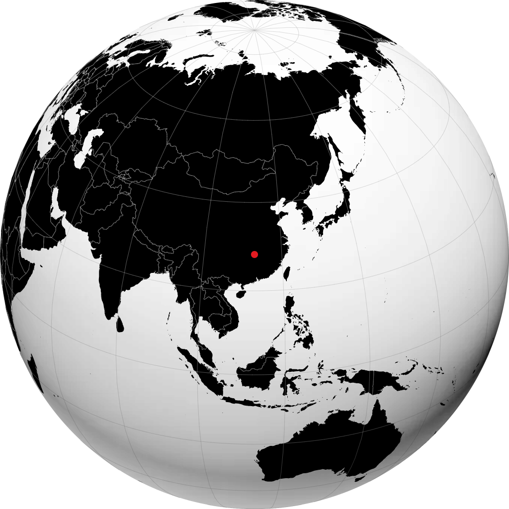 Changsha di globe