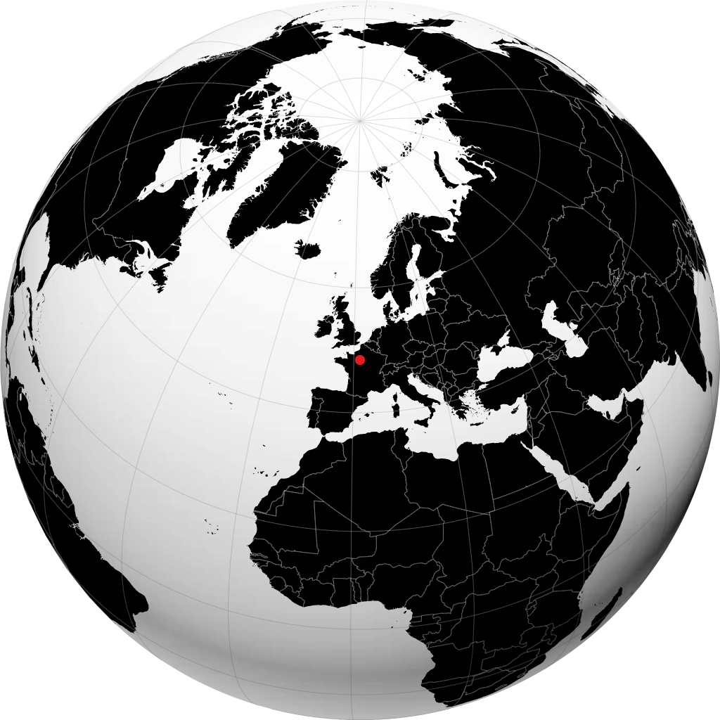 Chartres di globe