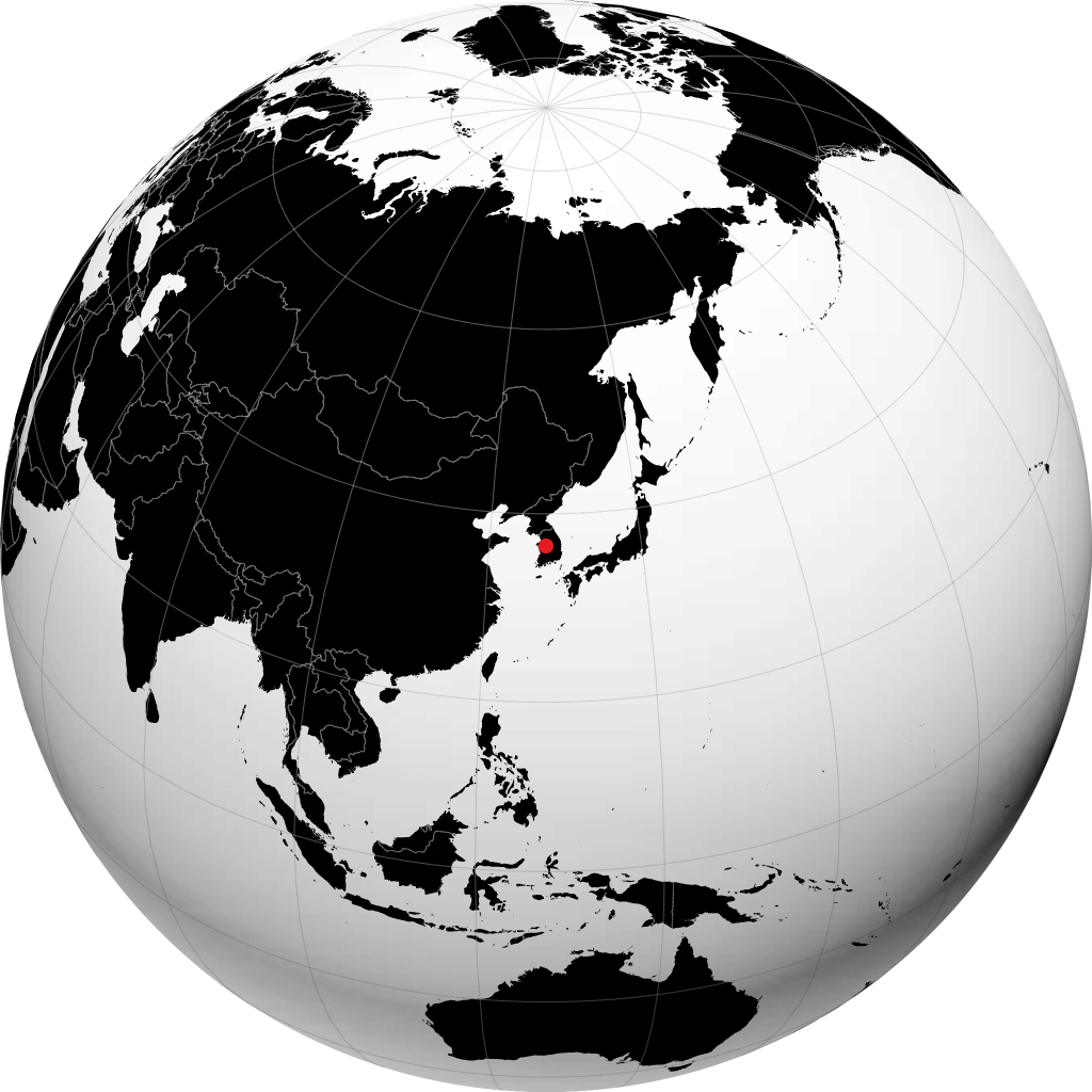 Cheongju di globe