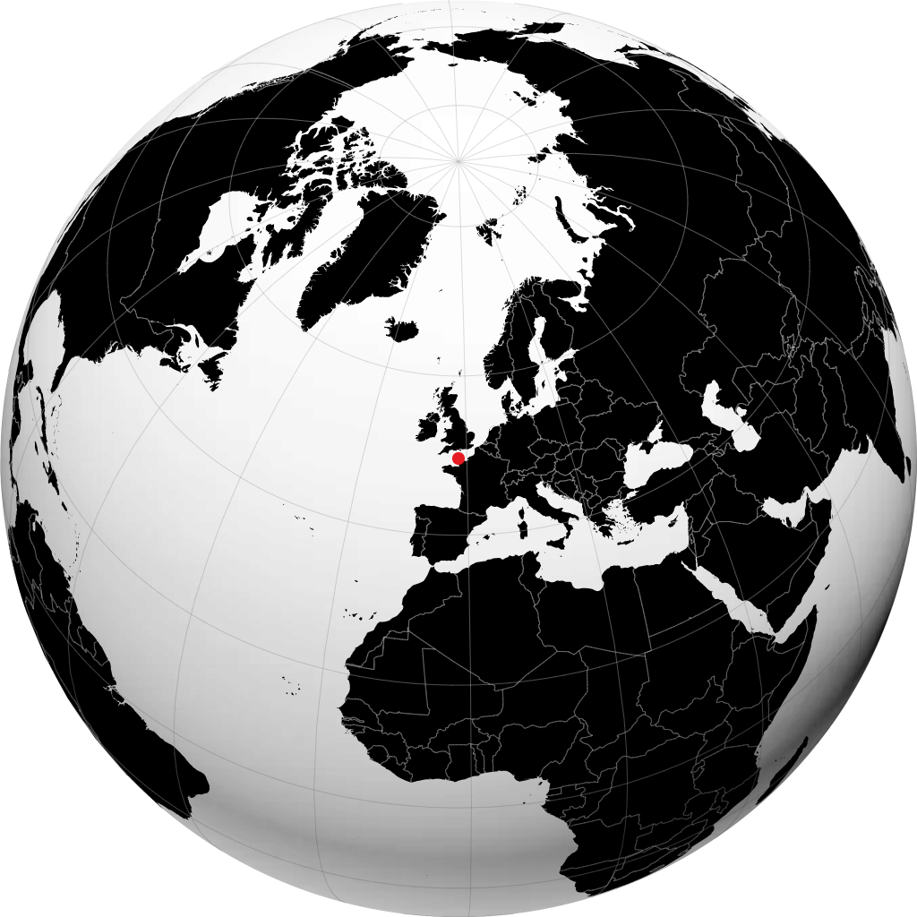 Cherbourg-en-Cotentin di globe