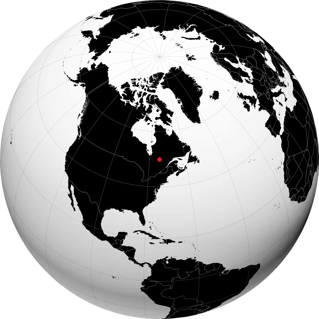 Chibougamau di globe
