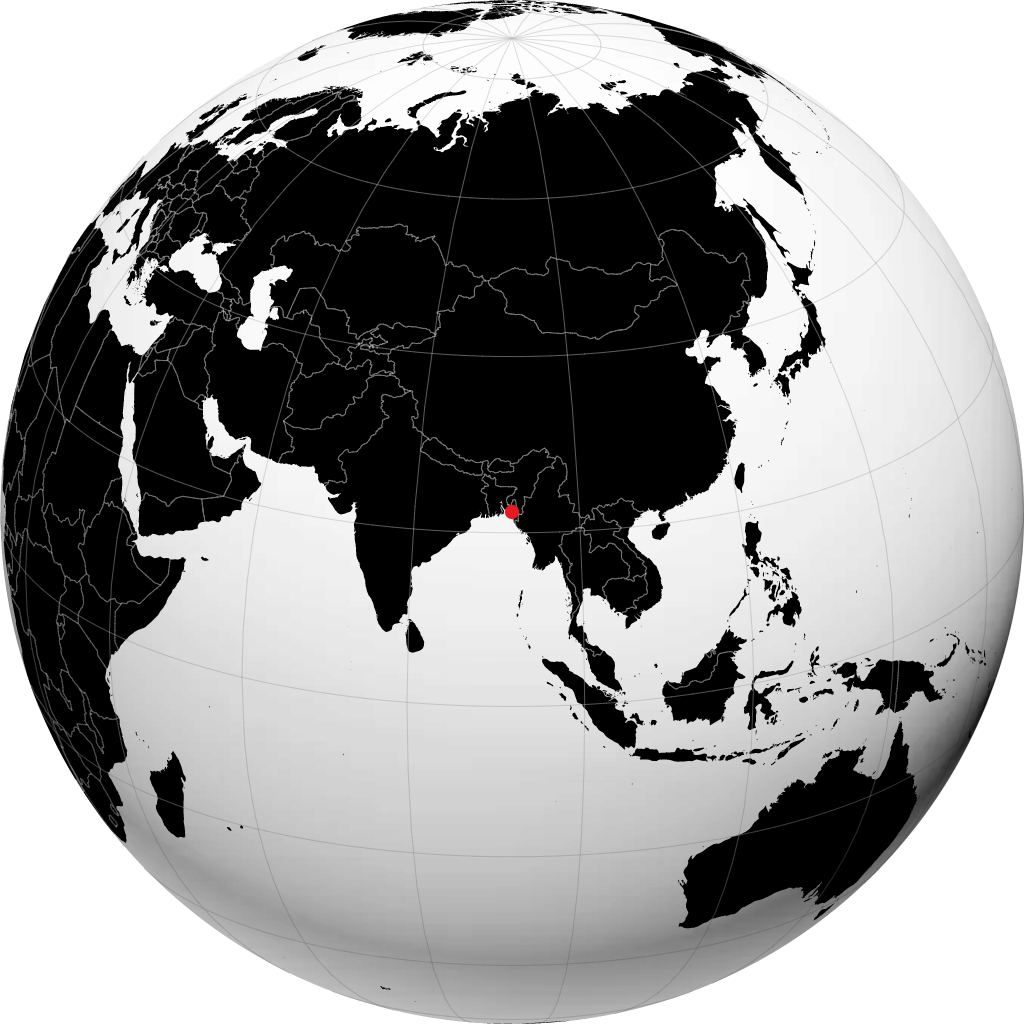 Chittagong di globe
