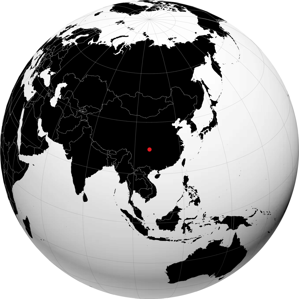Chongqing di globe