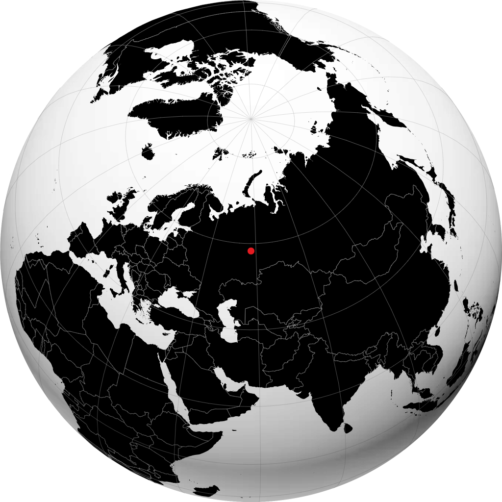 Chusovoy di globe