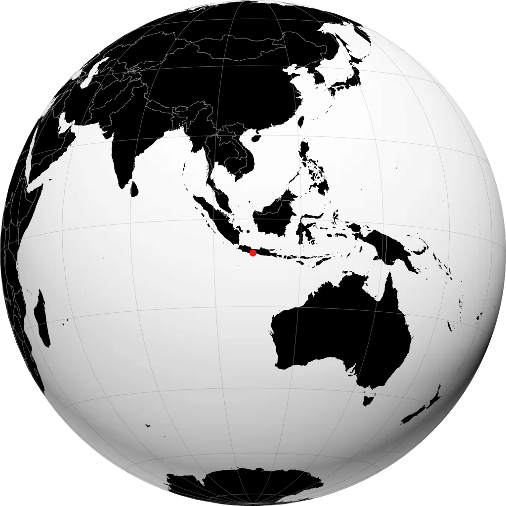 Cilacap di globe