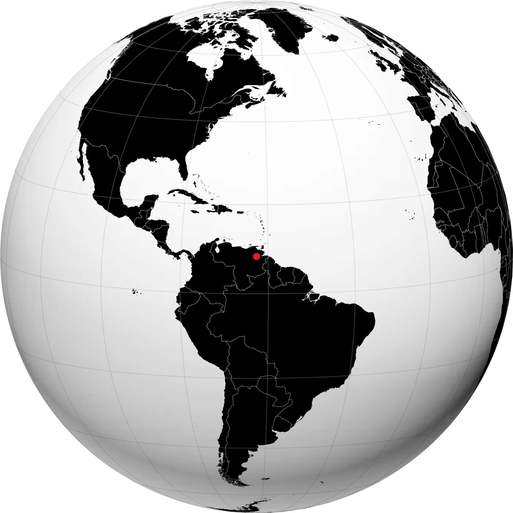 Ciudad Guayana di globe