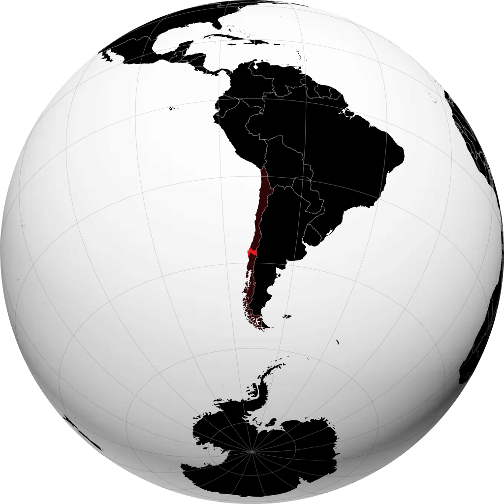 Wilayah Biobio di globe