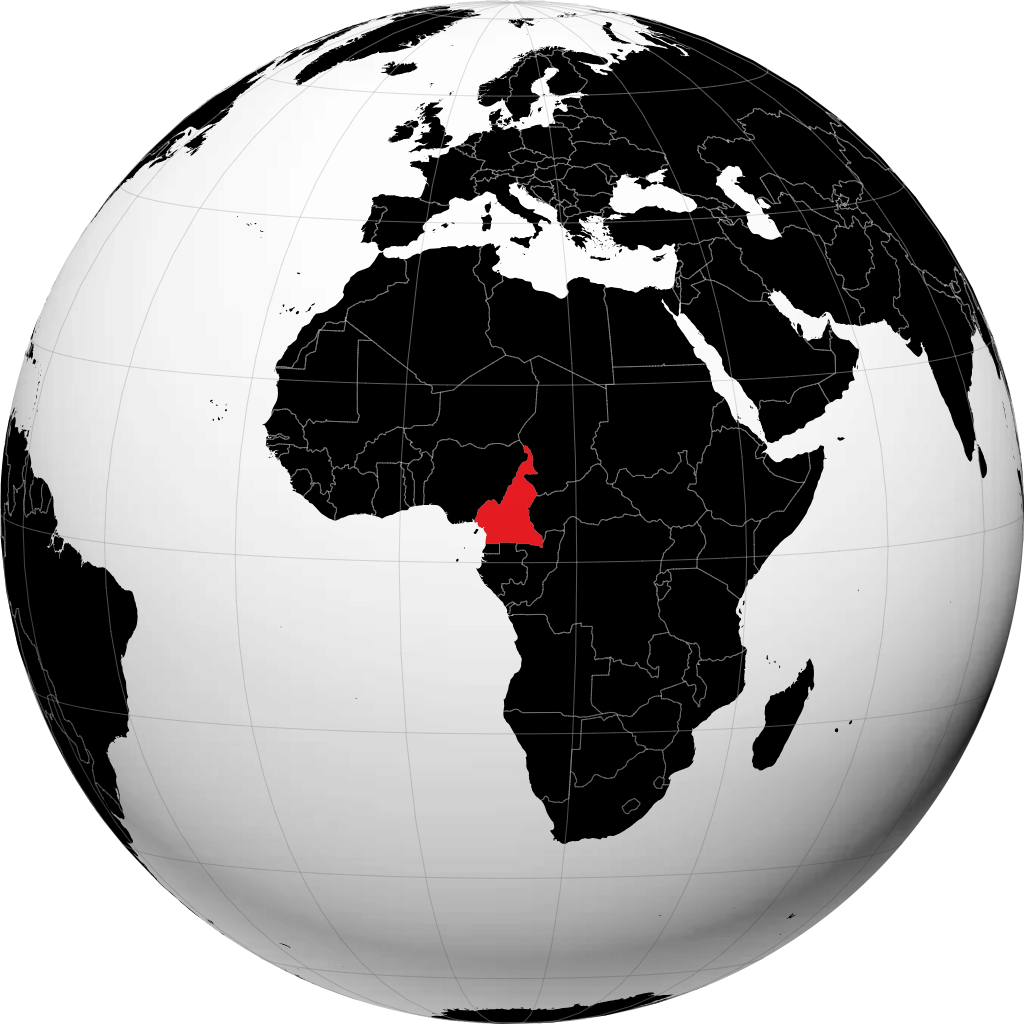 Kamerun di globe