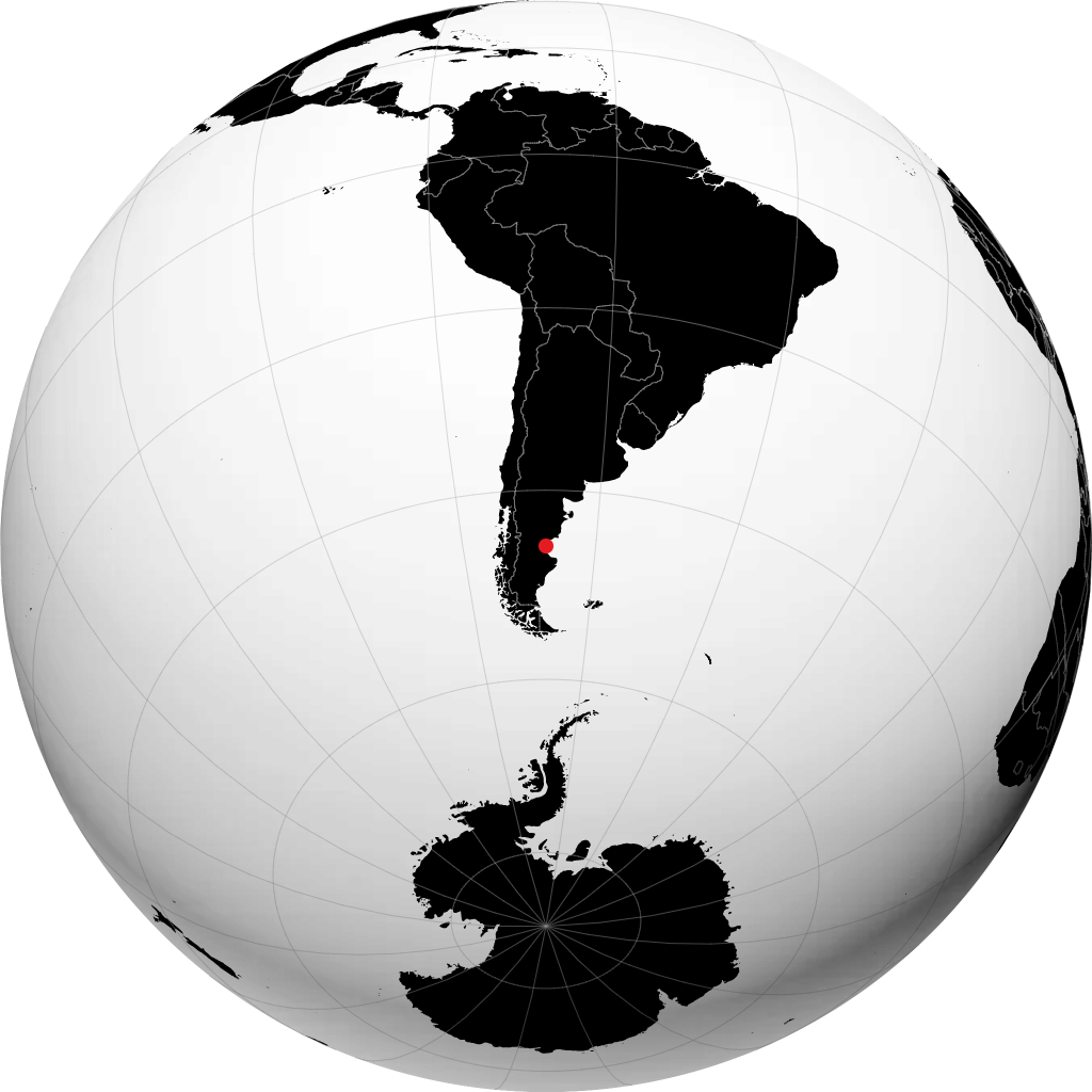 Comodoro Rivadavia di globe