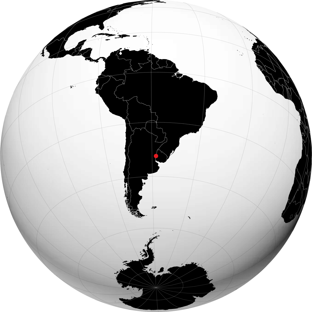 Concepción del Uruguay di globe