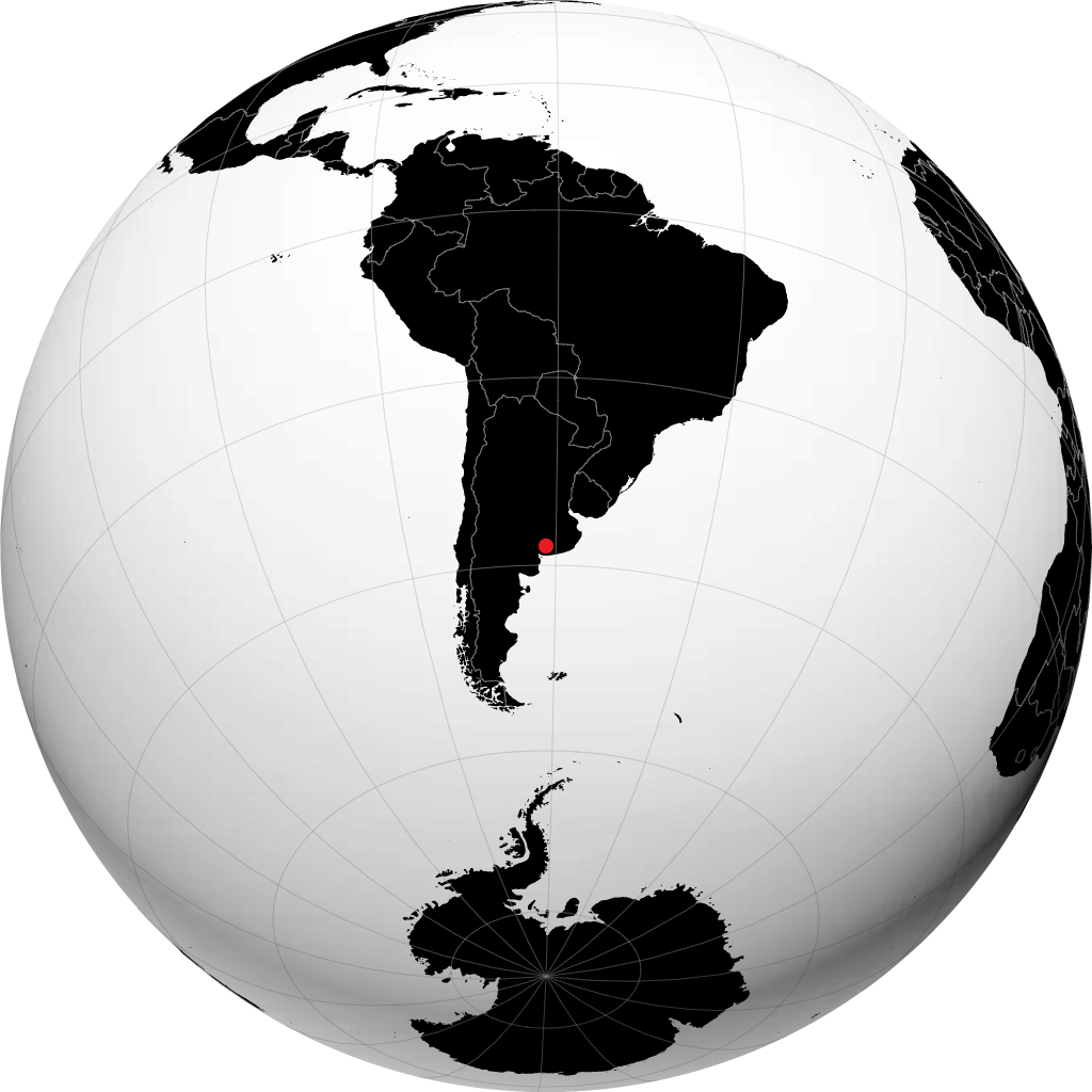 Coronel Pringles di globe