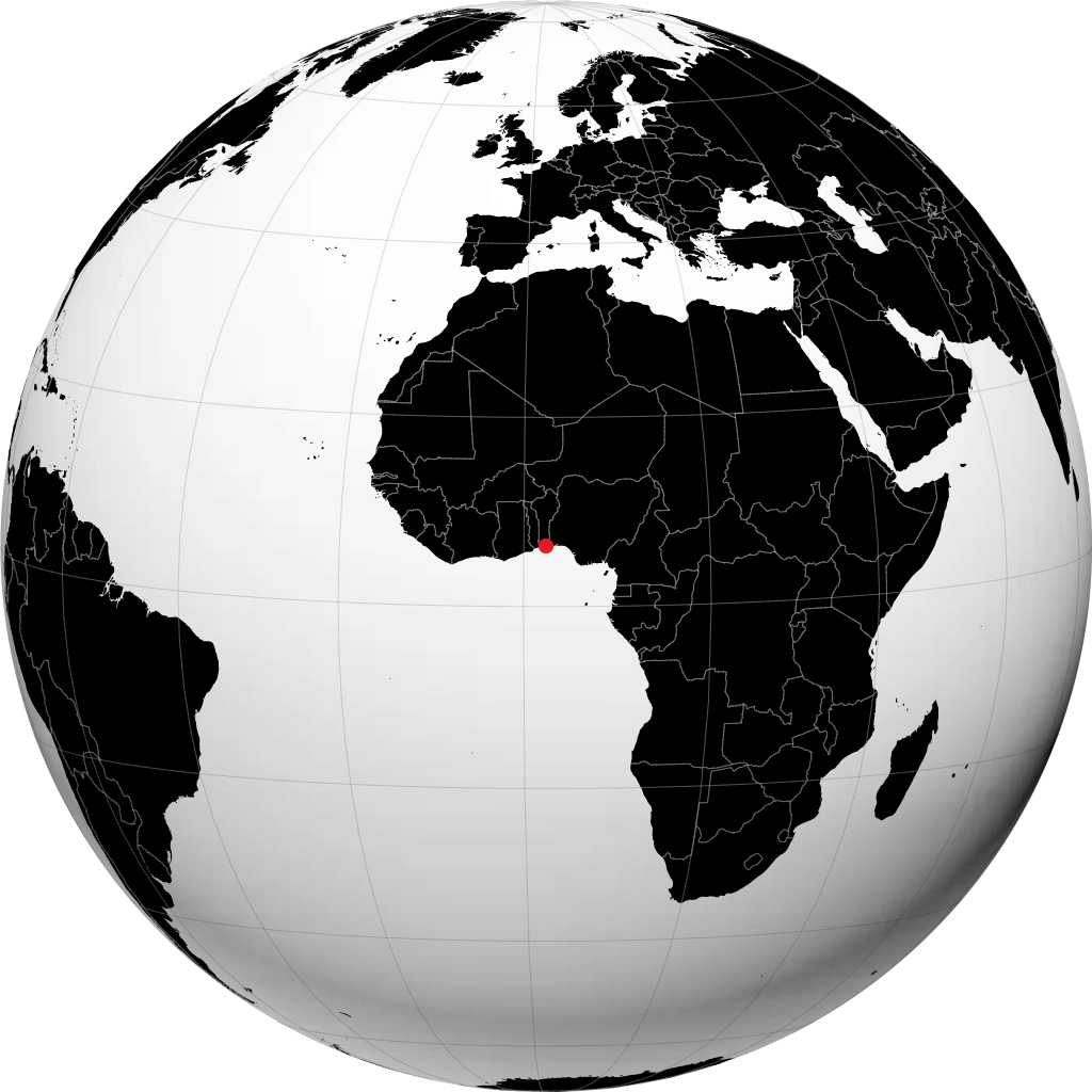 Cotonou di globe