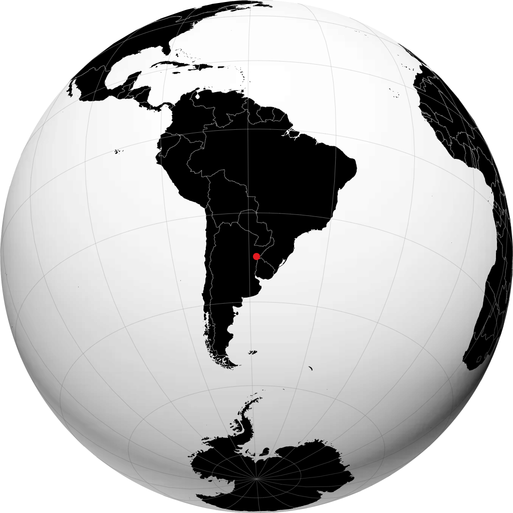 Curuzú Cuatiá di globe