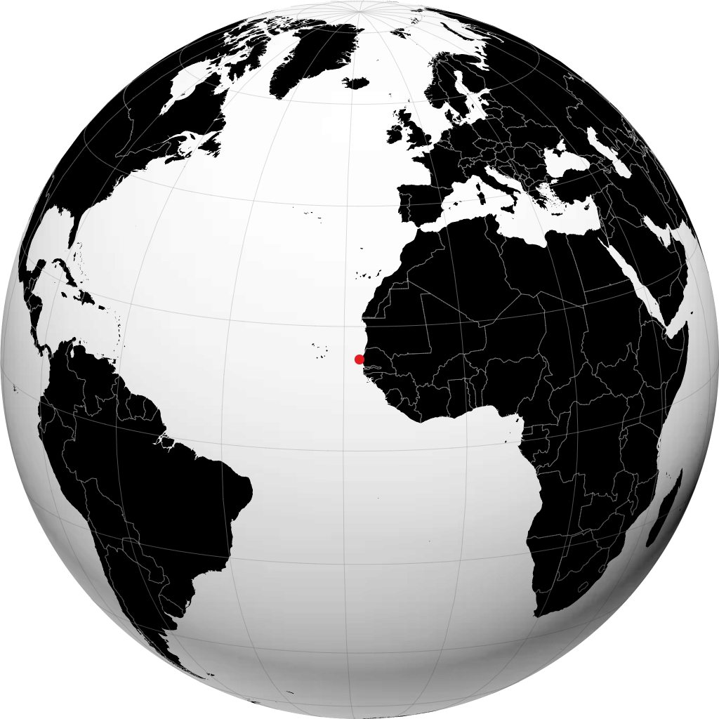 Dakar di globe