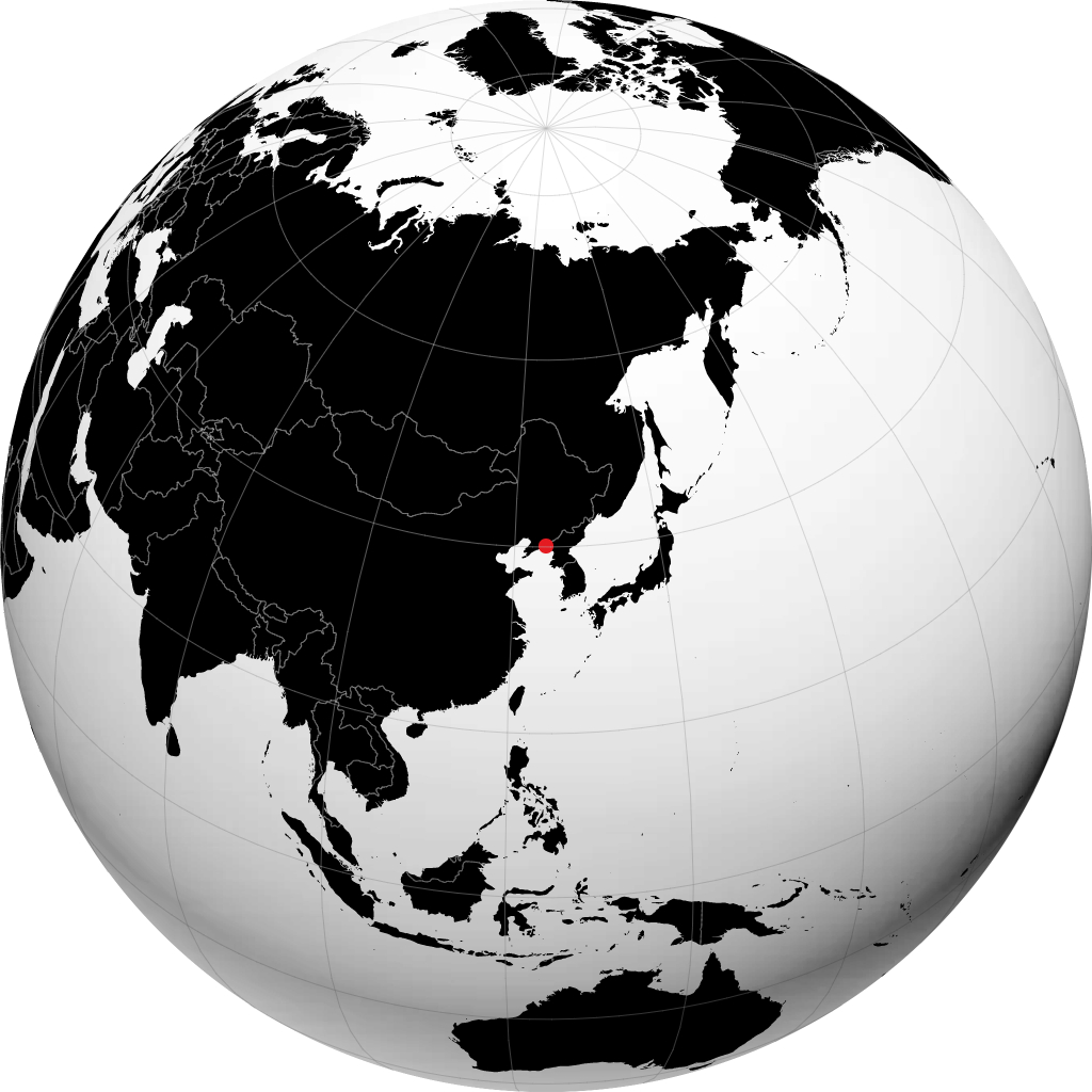 Dandong di globe