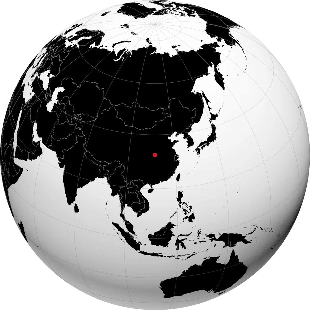Danjiangkou di globe