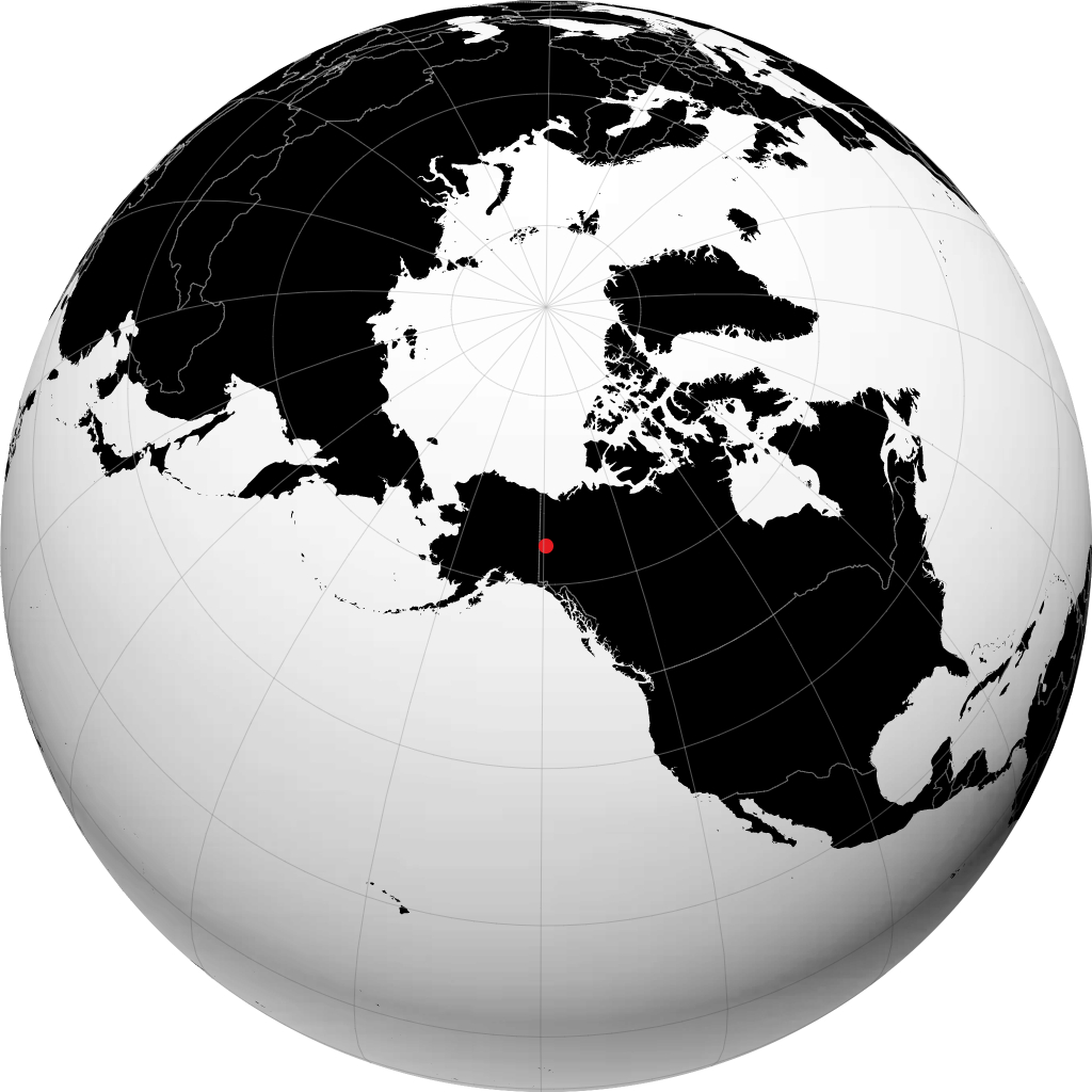Dawson City di globe