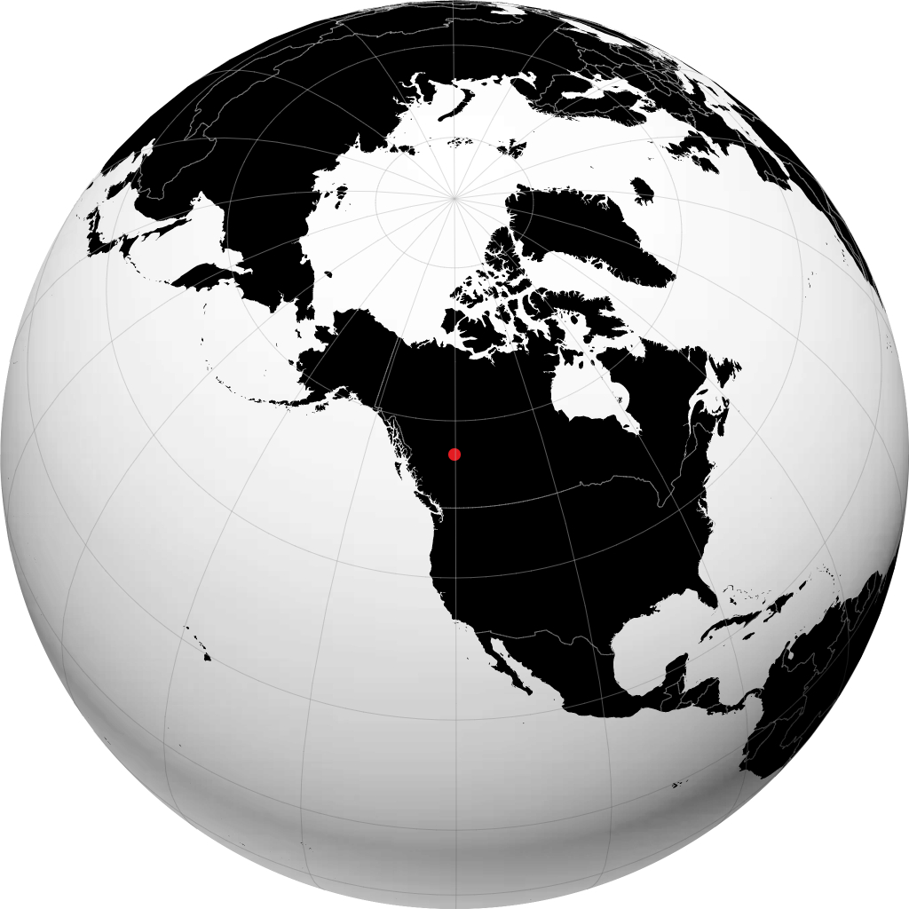 Dawson Creek di globe