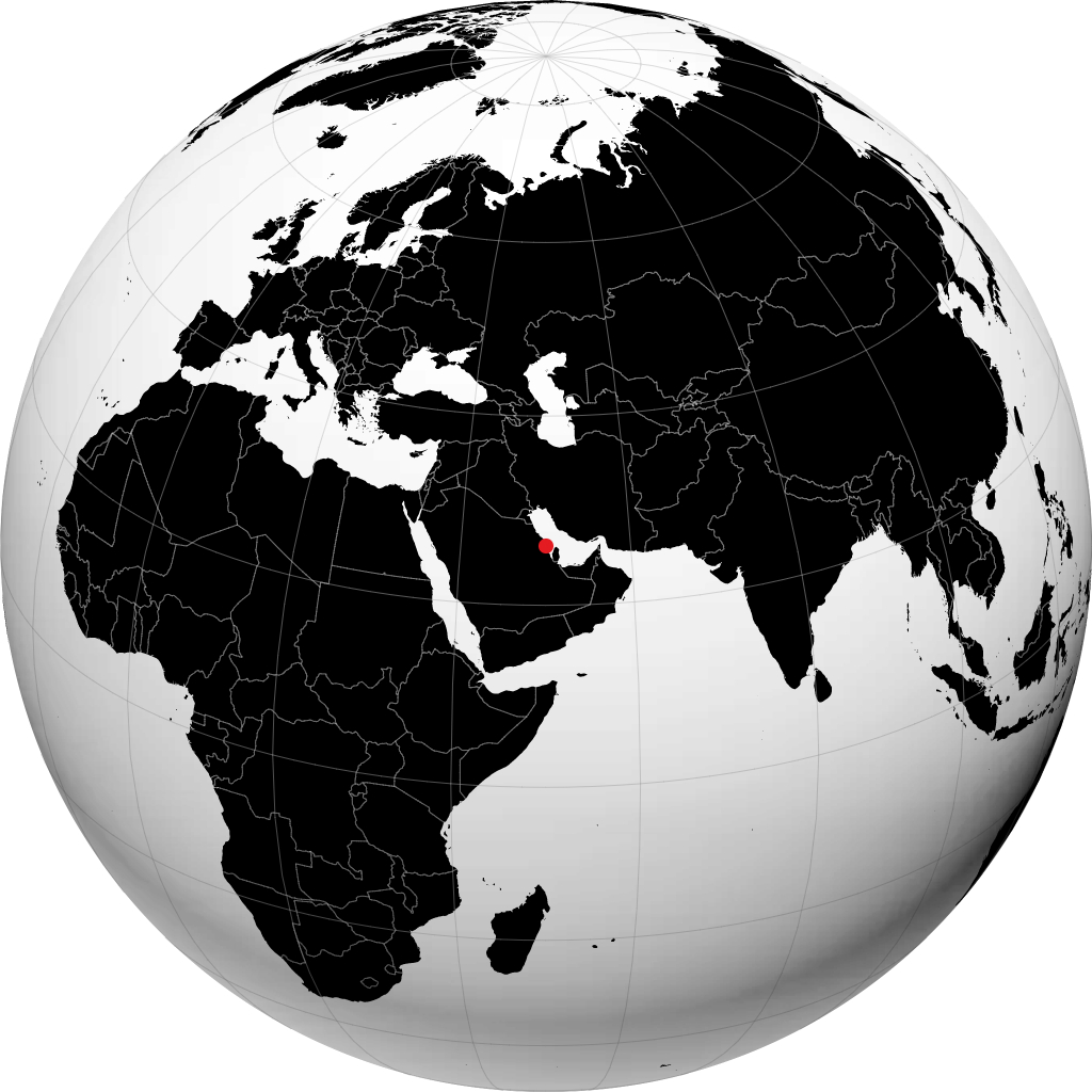 Dhahran di globe