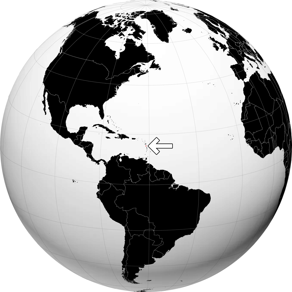 Dominika di globe