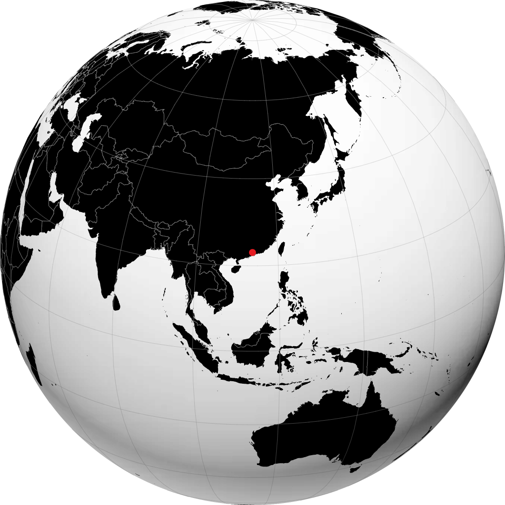 Dongguan di globe