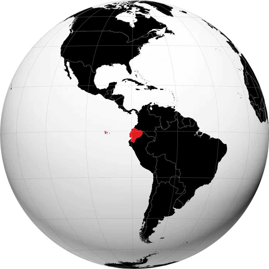 Ekuador di globe