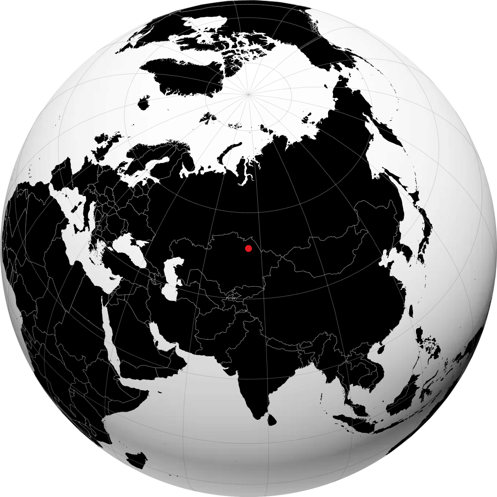 Ekibastuz di globe