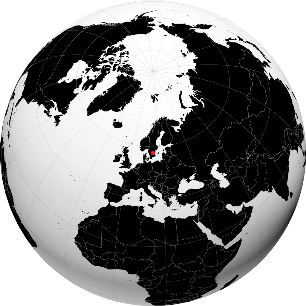 Eksjo di globe