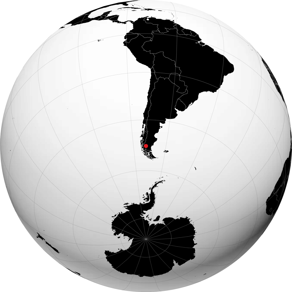 El Calafate di globe