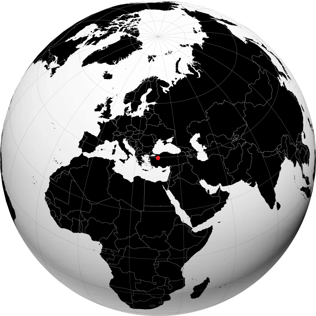Eskişehir di globe