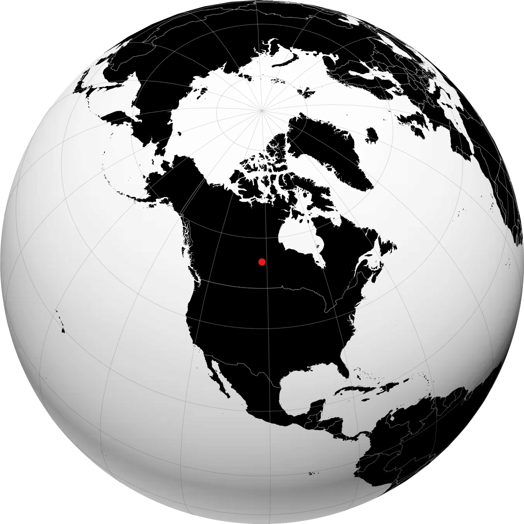 Flin Flon di globe