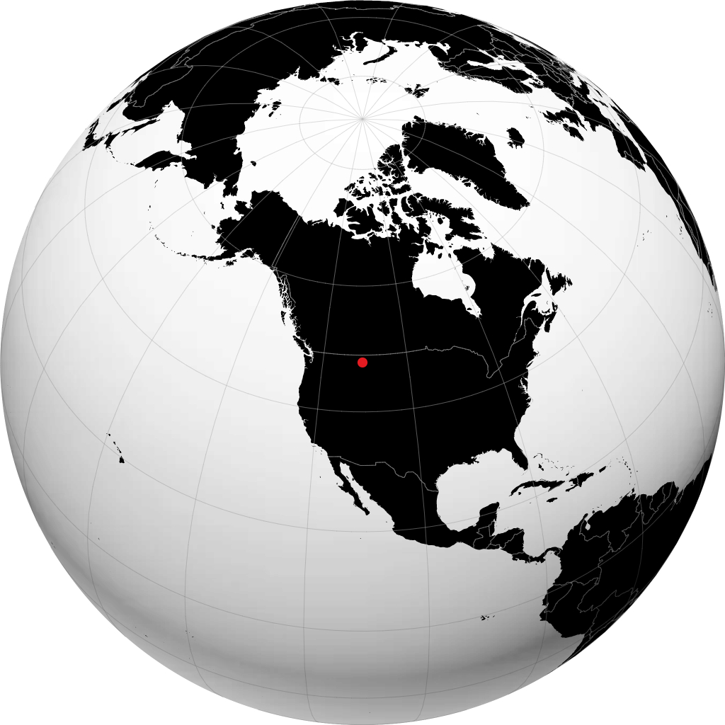 Fort Benton di globe