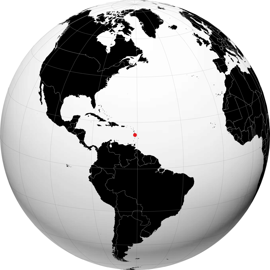 Fort-de-France di globe