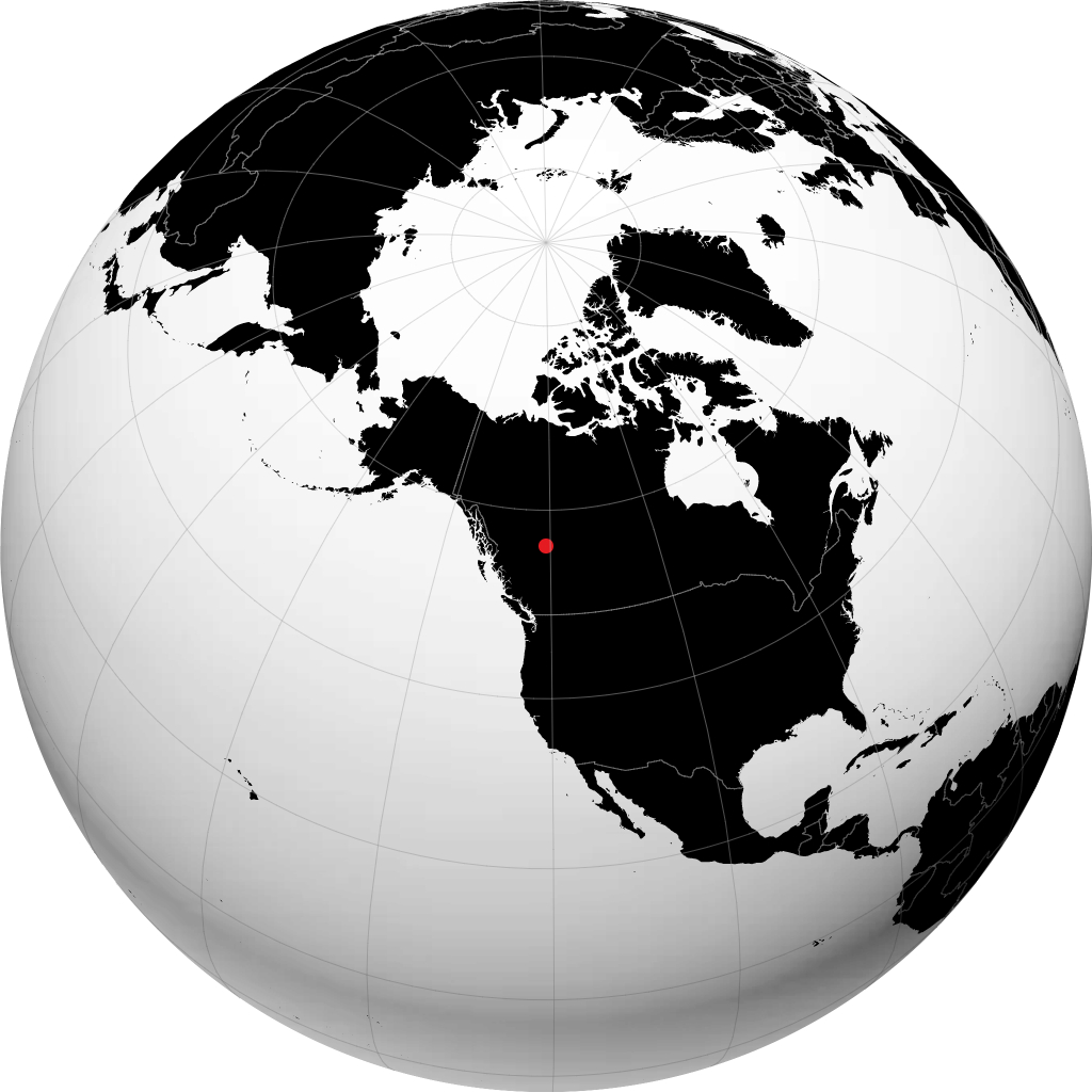 Fort St. John di globe