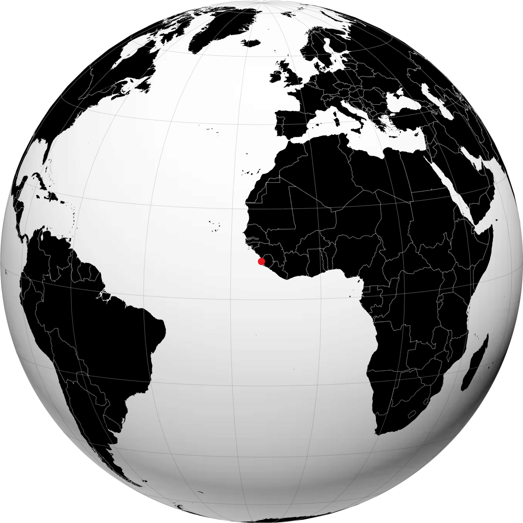 Freetown di globe