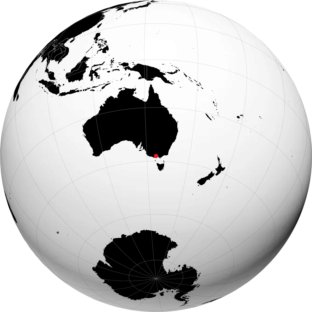 Geelong di globe