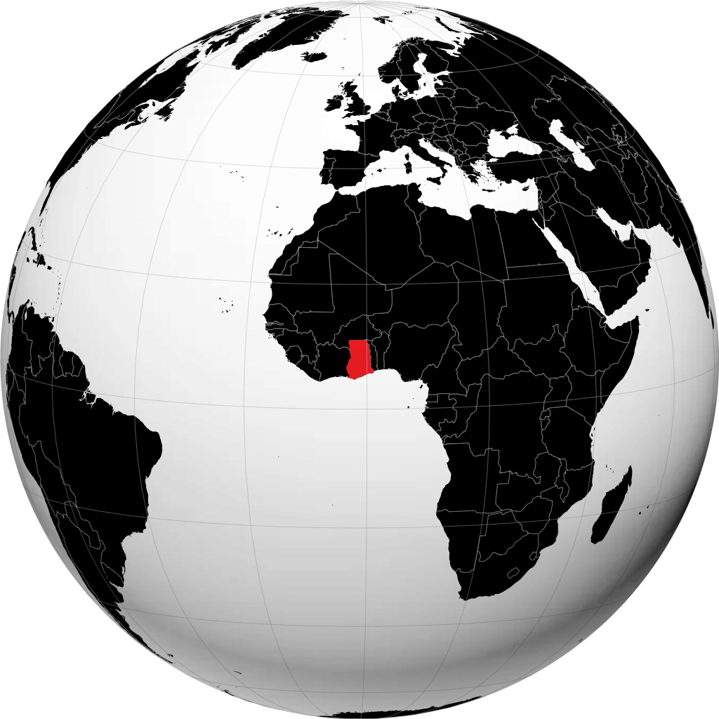 Ghana di globe