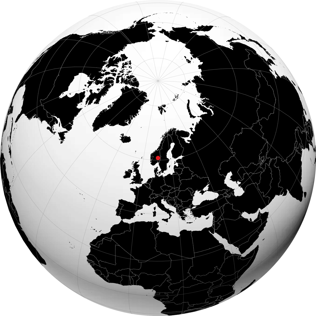 Gjøvik di globe