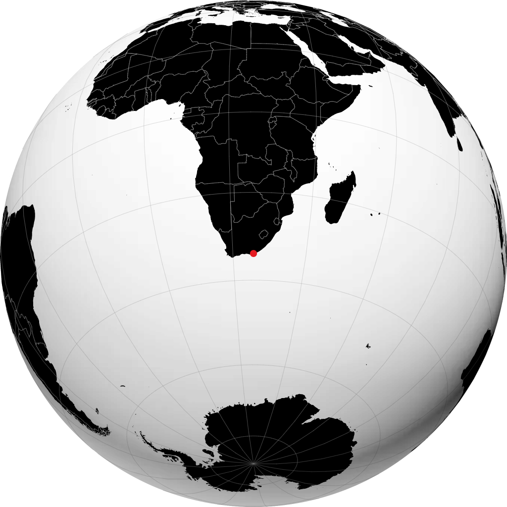 Gqeberha di globe