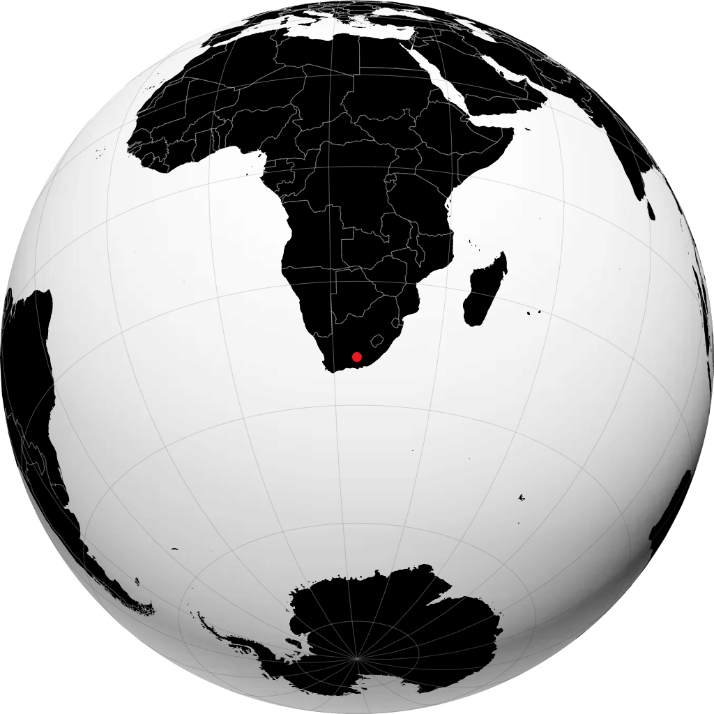 Graaff Reinet di globe