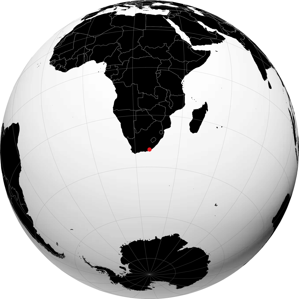 Grahamstown di globe