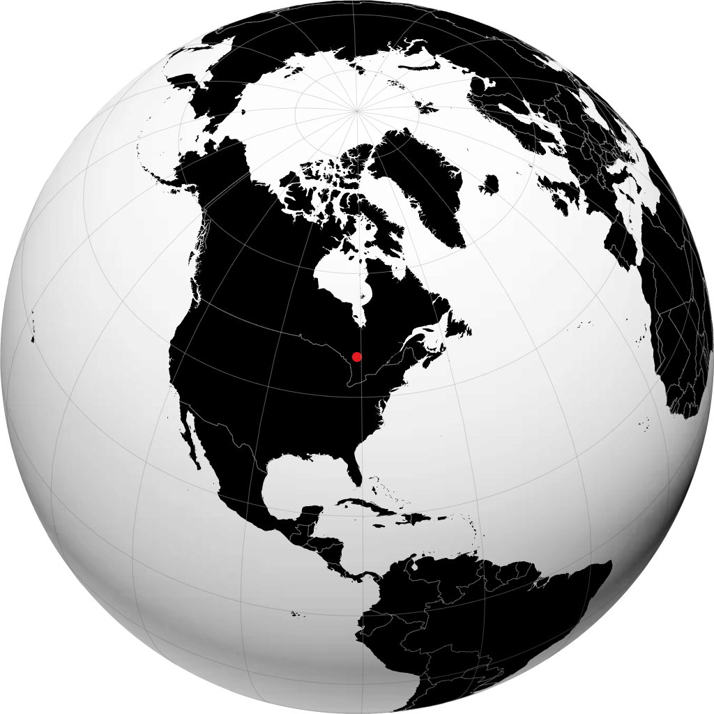 Greater Sudbury di globe
